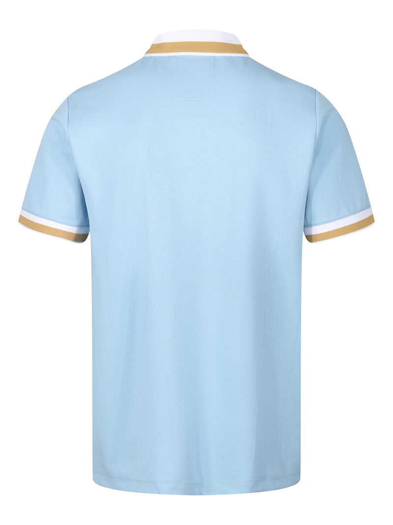 Luke Est 1977 MAKATI HONEYCOMB TEXTURED POLO - Sky Blue
