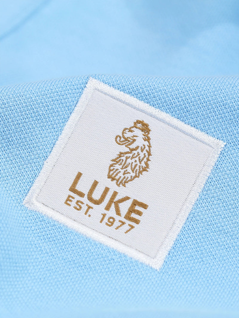 Luke Est 1977 MAKATI HONEYCOMB TEXTURED POLO - Sky Blue