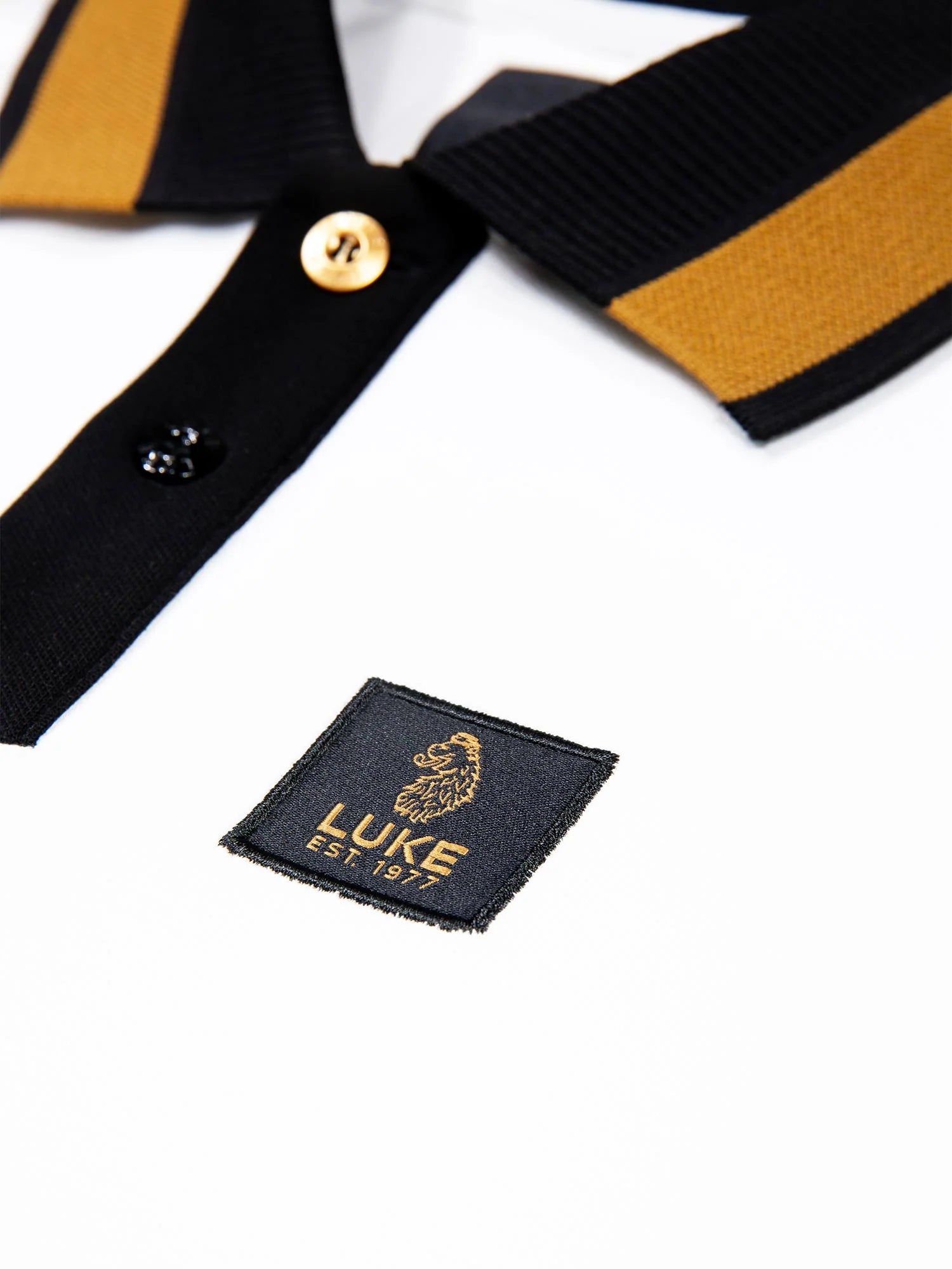 Luke Est 1977 MAKATI HONEYCOMB TEXTURED POLO - WHITE