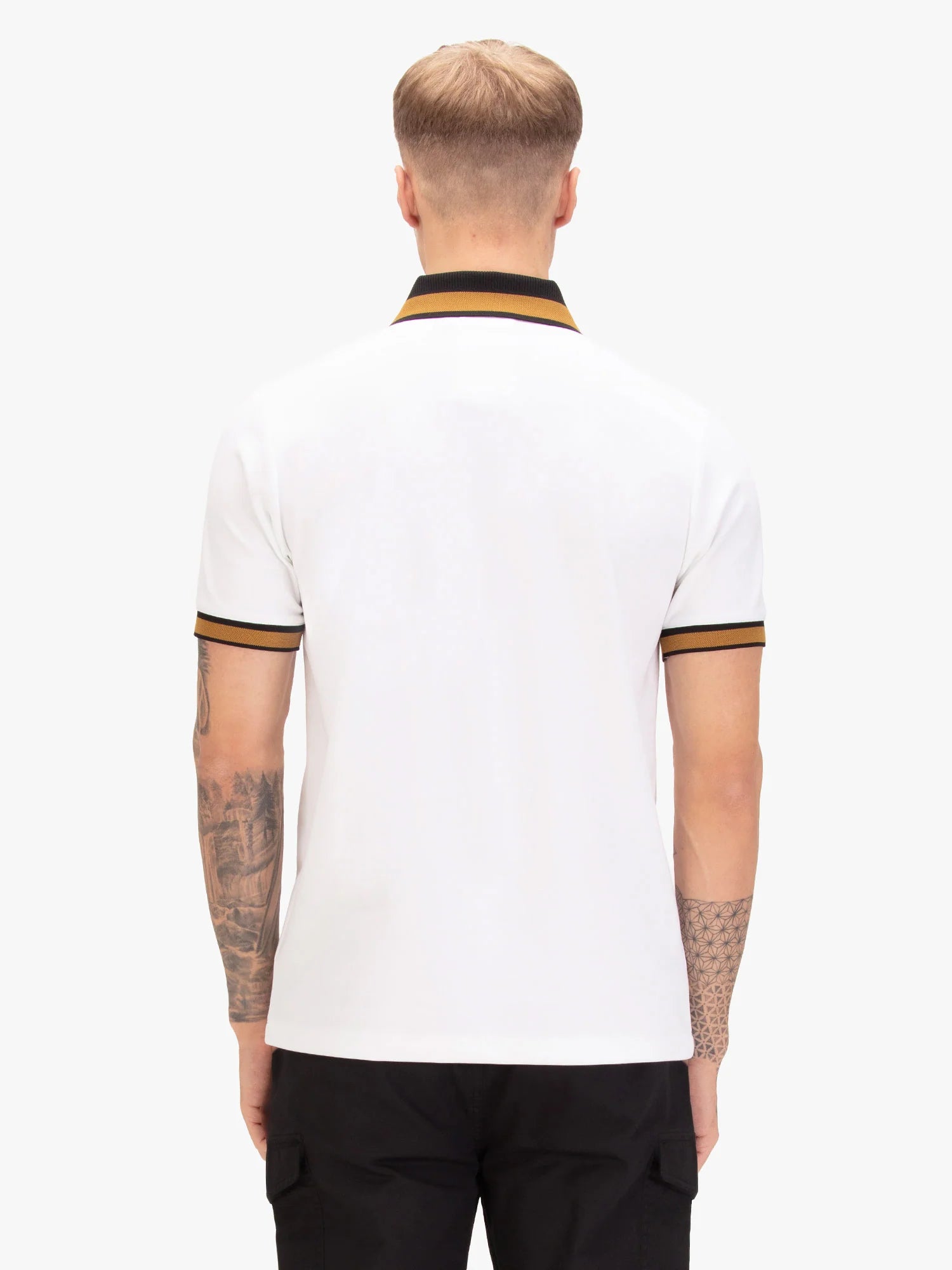 Luke Est 1977 MAKATI HONEYCOMB TEXTURED POLO - WHITE