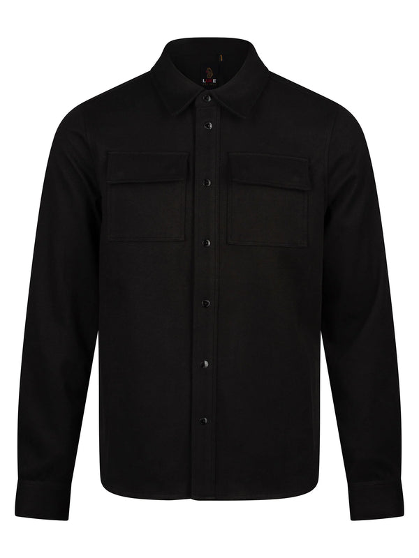 Luke Est 1977 ETTRICK OVERSHIRT - BLACK