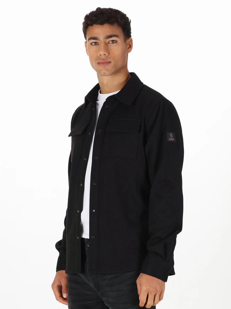 Luke Est 1977 ETTRICK OVERSHIRT - BLACK