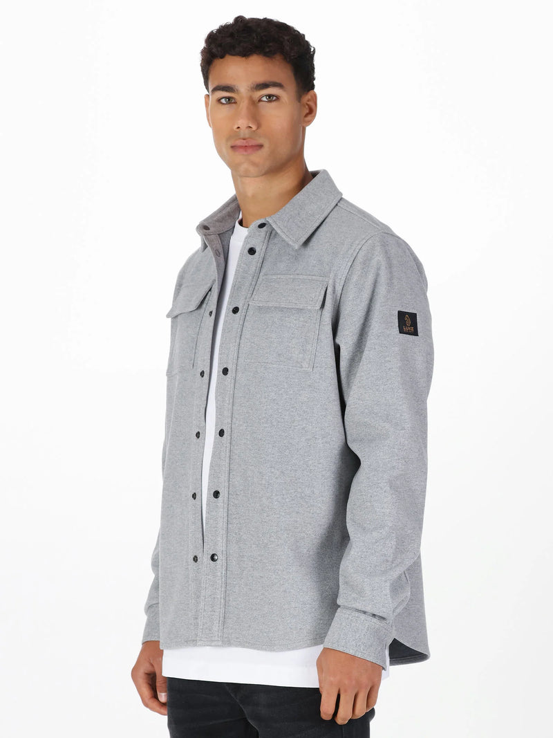 Luke Est 1977 ETTRICK OVERSHIRT - MARL GREY