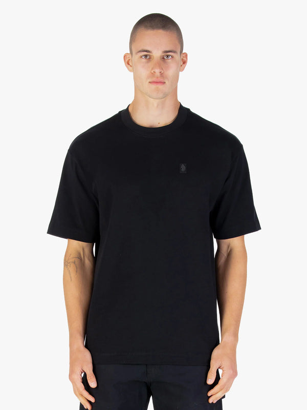Luke Mainline CLARKE CREW T-SHIRT - BLACK