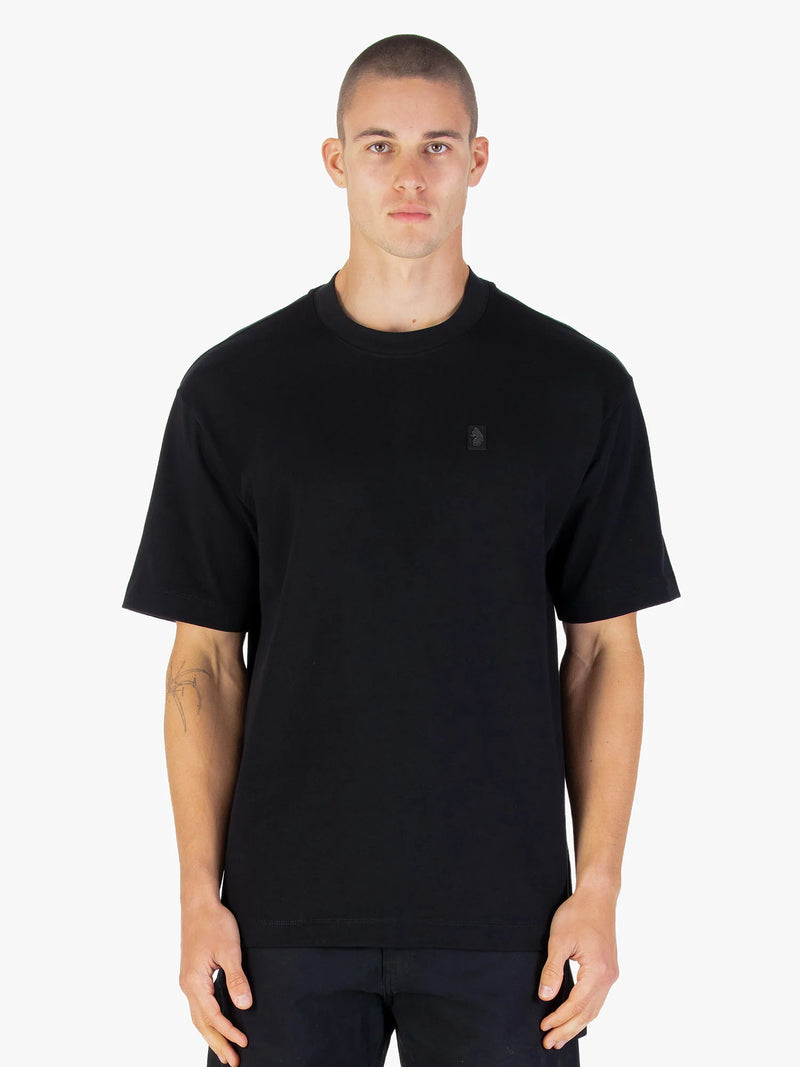 Luke Mainline CLARKE CREW T-SHIRT - BLACK