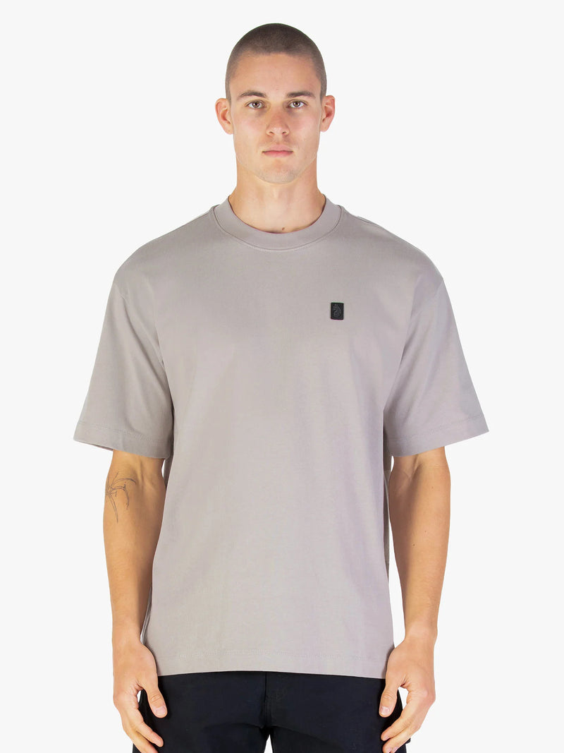 Luke Mainline CLARKE CREW T-SHIRT - CEMENT
