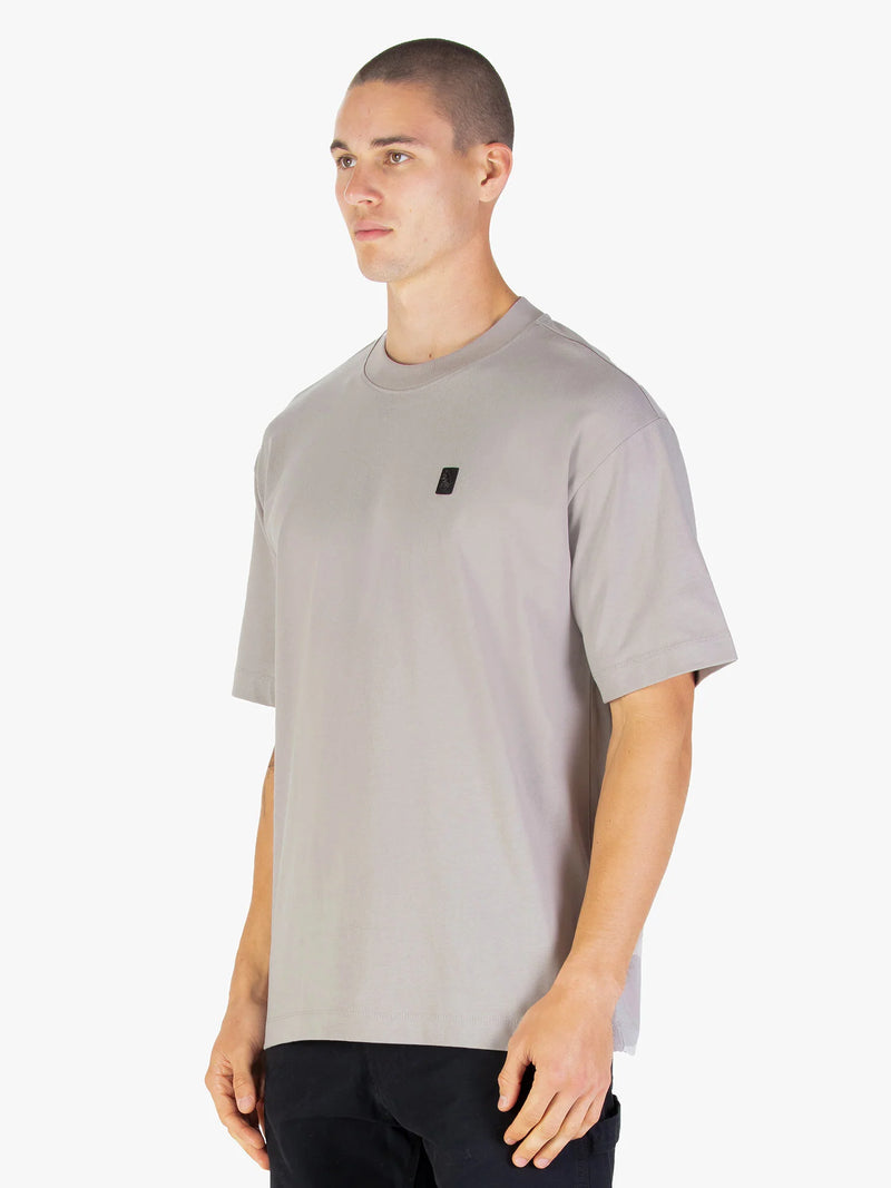 Luke Mainline CLARKE CREW T-SHIRT - CEMENT