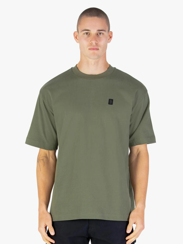 Luke Mainline CLARKE CREW T-SHIRT - CLOVER