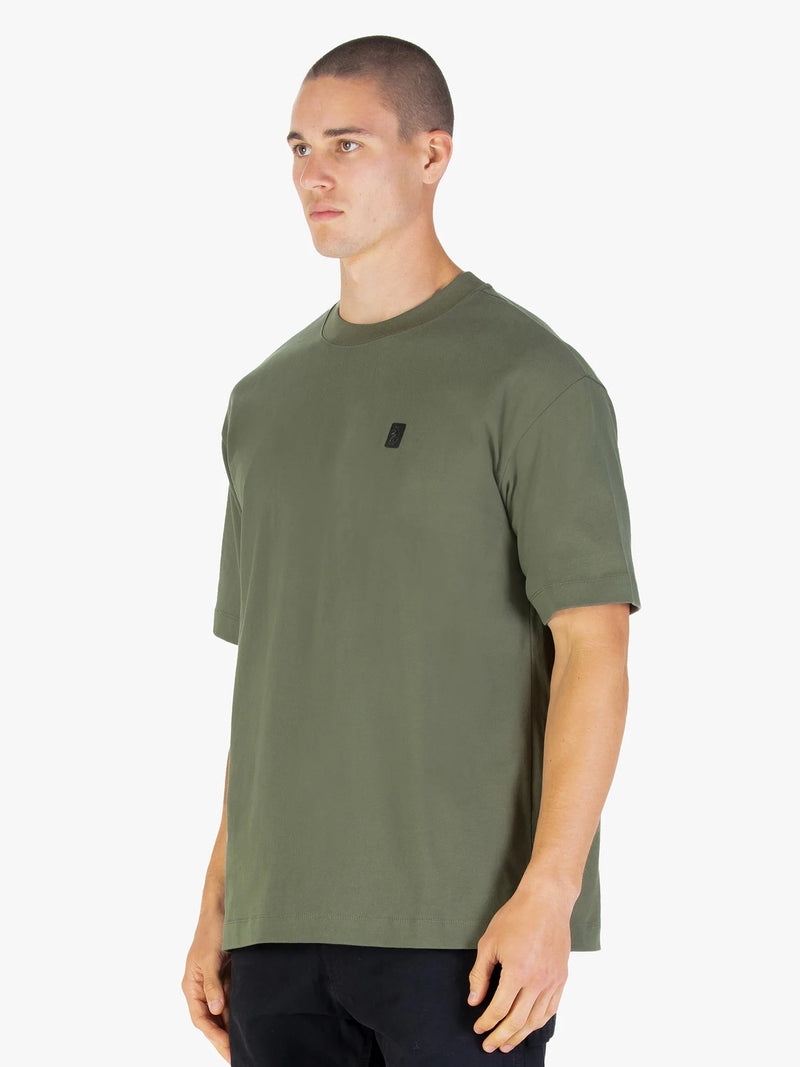 Luke Mainline CLARKE CREW T-SHIRT - CLOVER