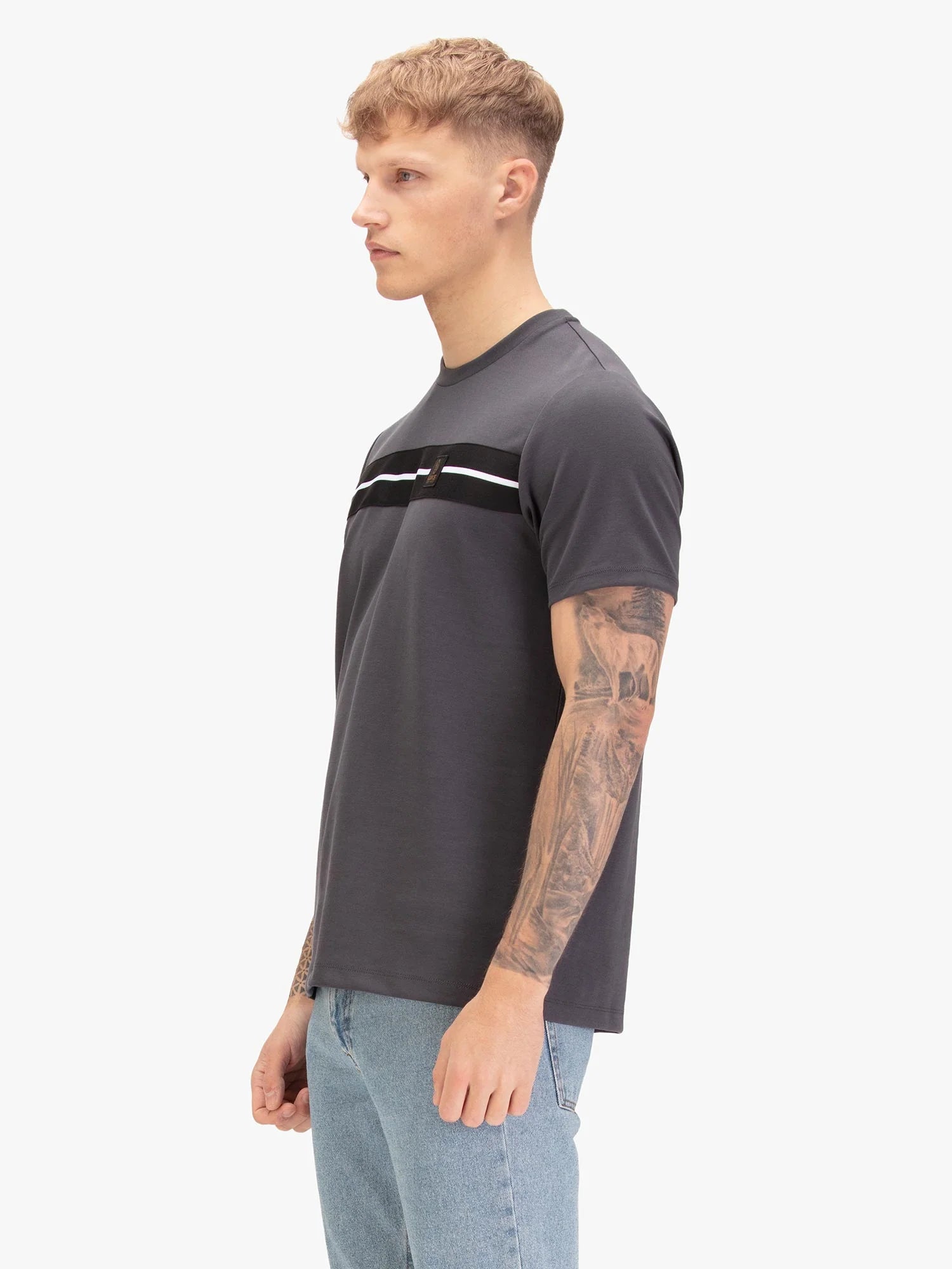 Luke Est 1977 HOPKINS 1000 T-SHIRT - CHARCOAL