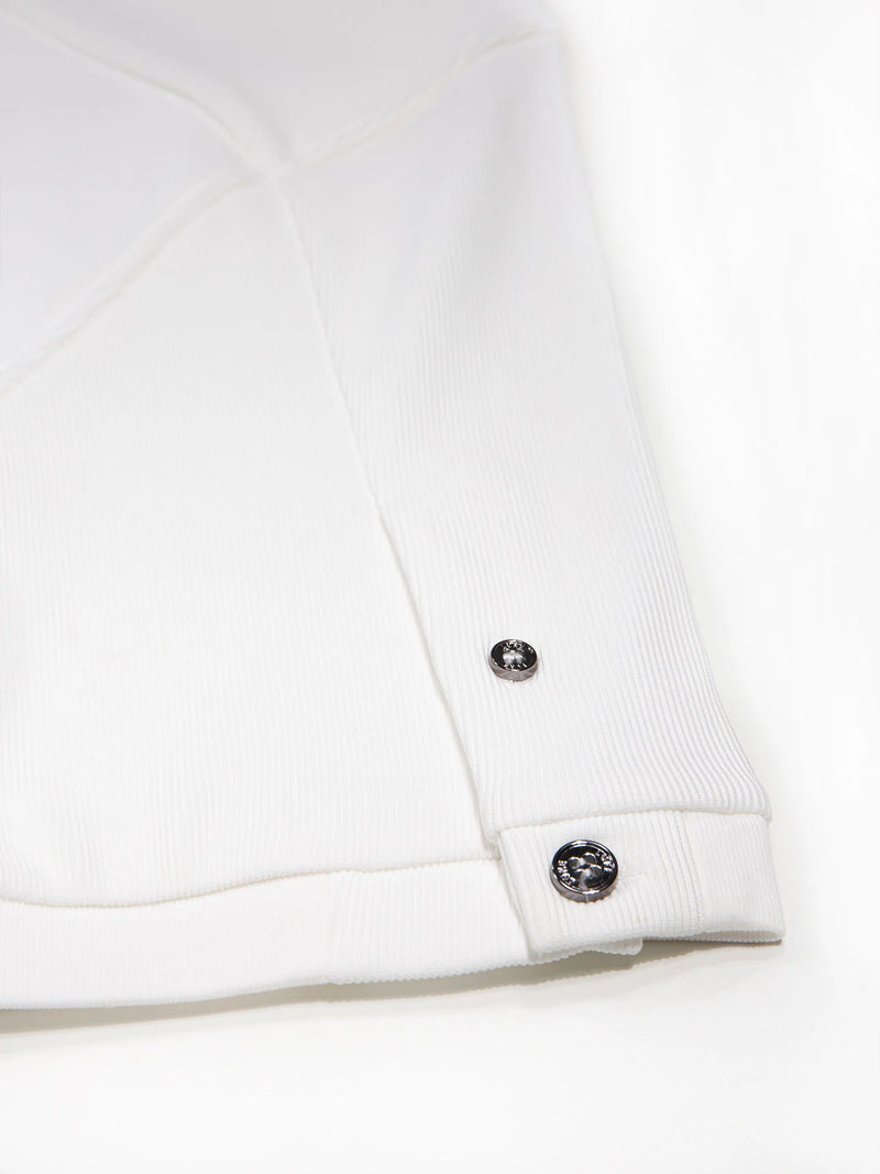 Luke Mainline PENRITH ZIP NECK SHORT SLEEVE POLO - WHITE