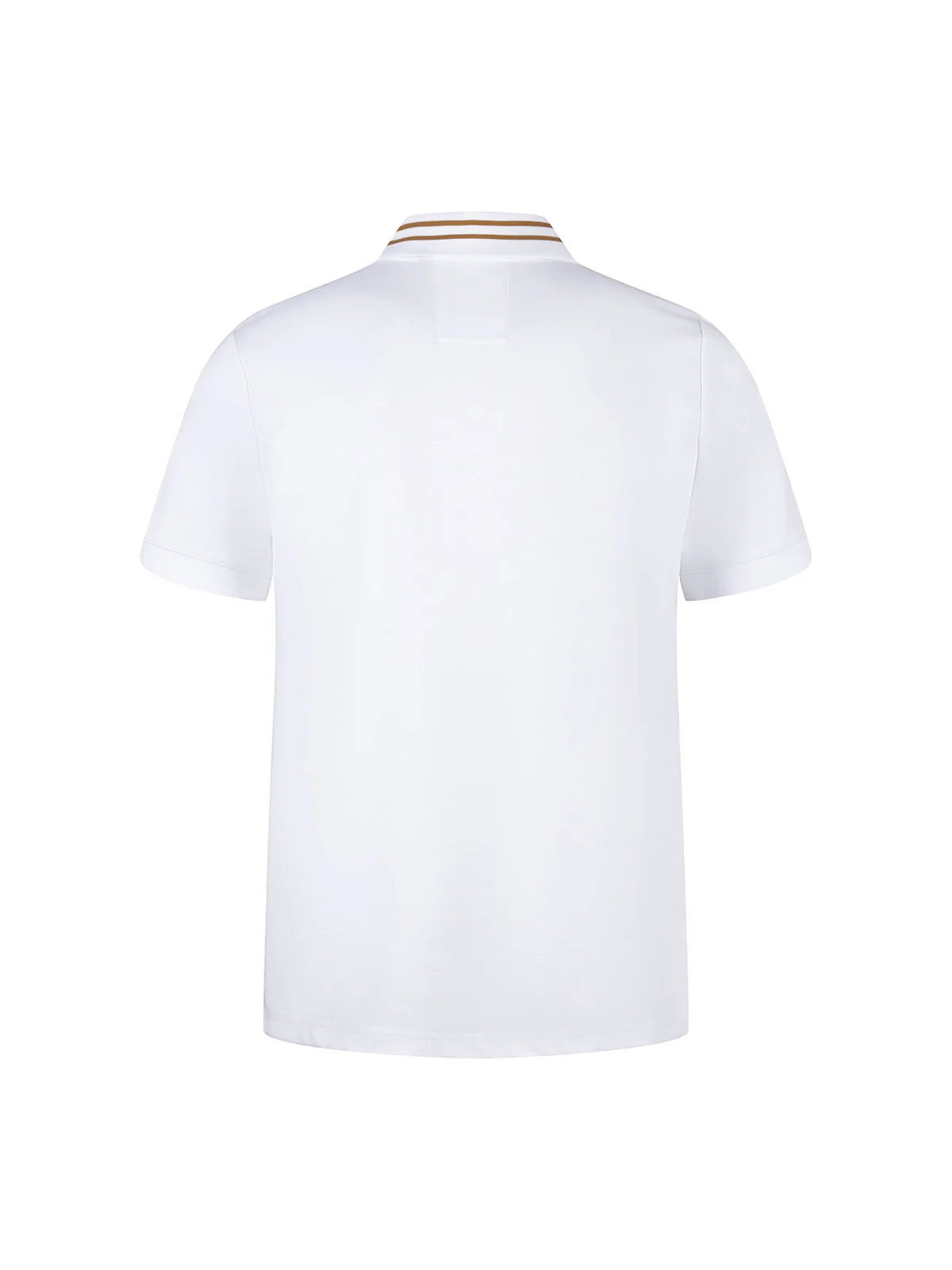 Luke Est 1977 throop zip neck polo shirt - white