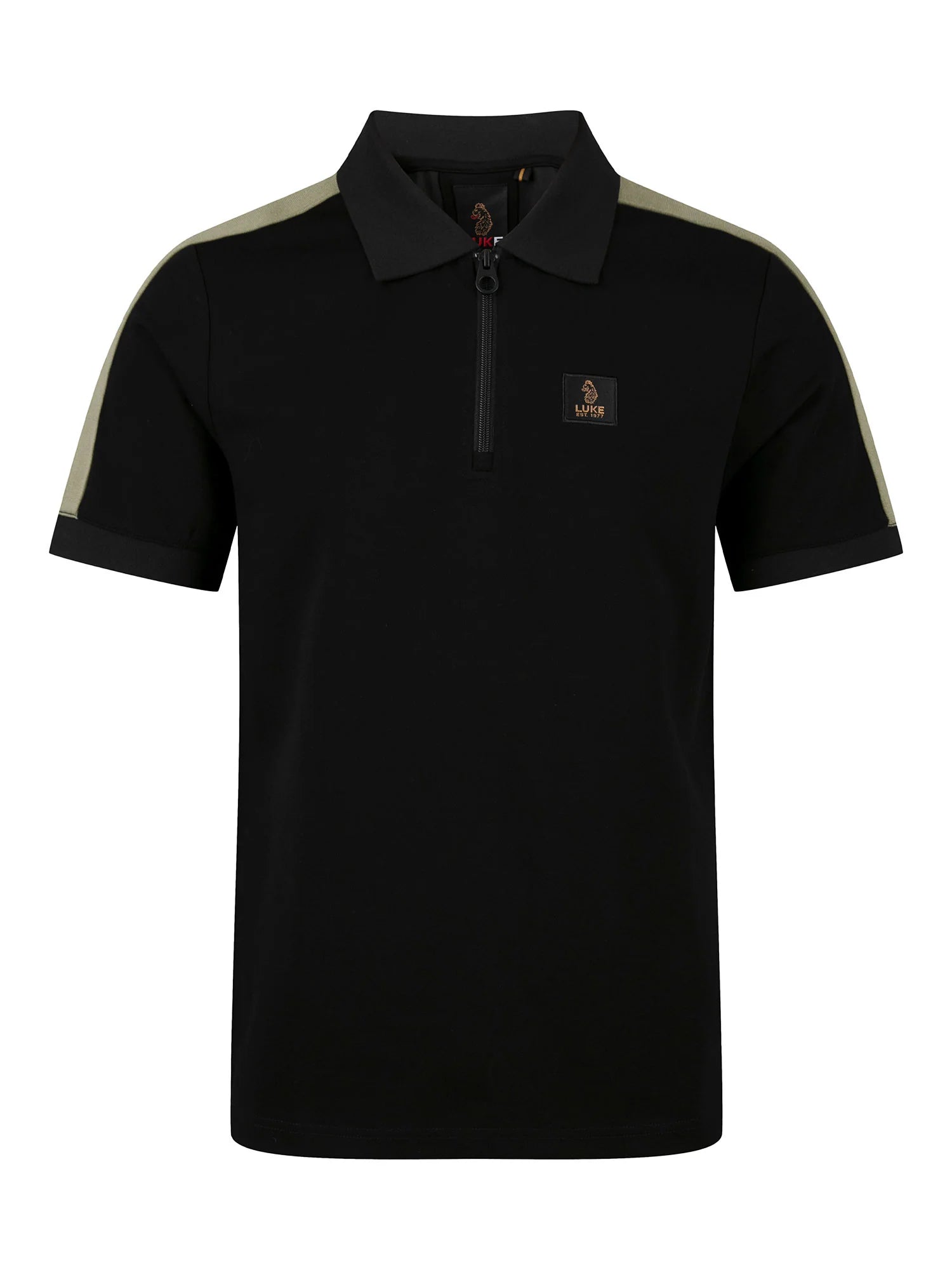 Luke Est 1977 CALTECH 1000 ZIP POLO - BLACK