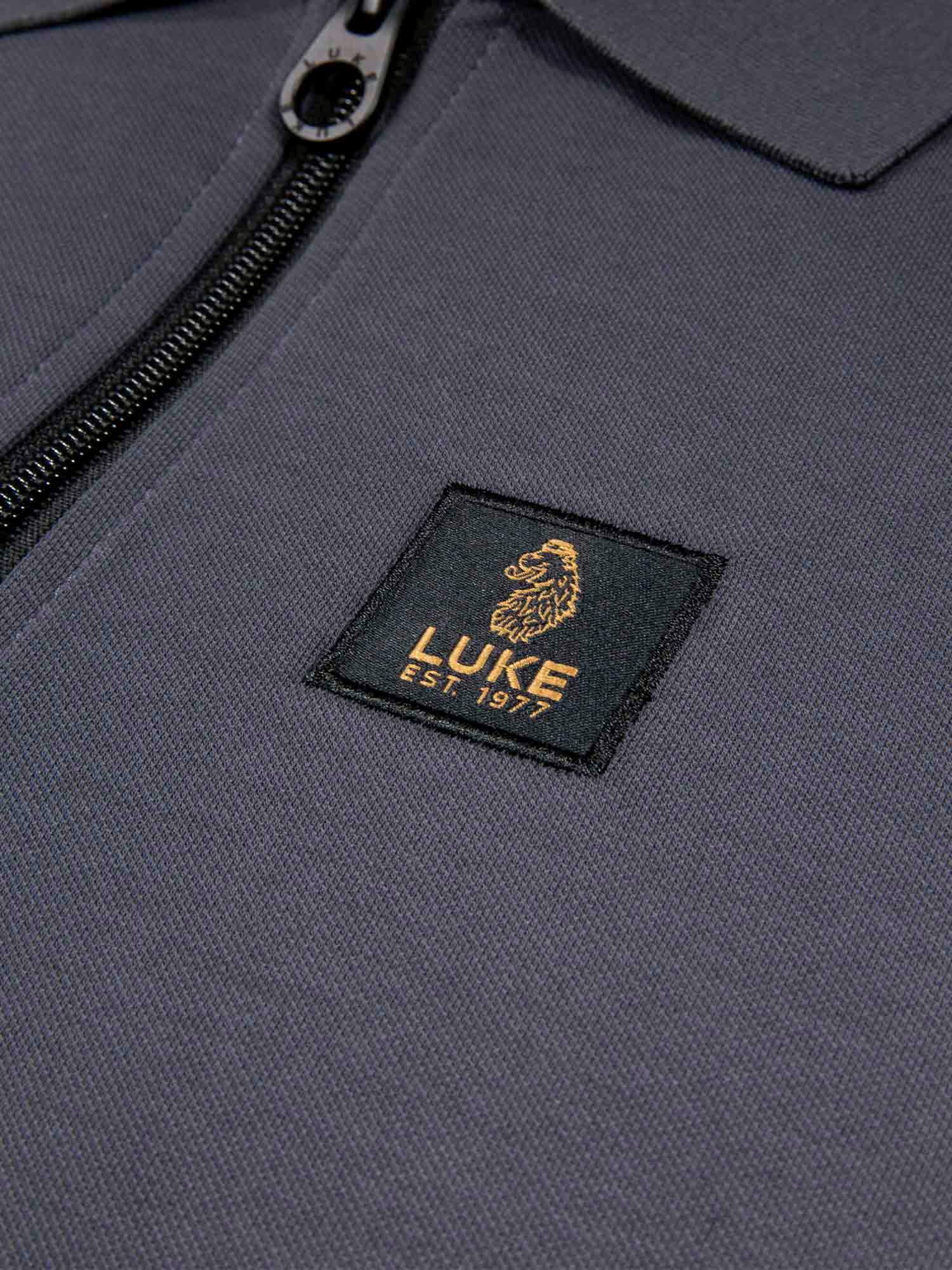 Luke Est 1977 CALTECH 1000 ZIP POLO - CHARCOAL