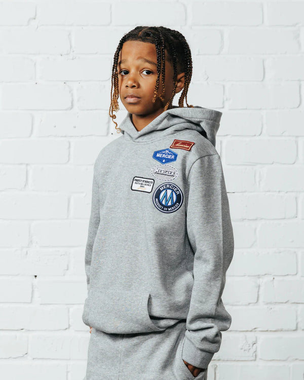Mercier Junior OG Badge Hoodie - GREY
