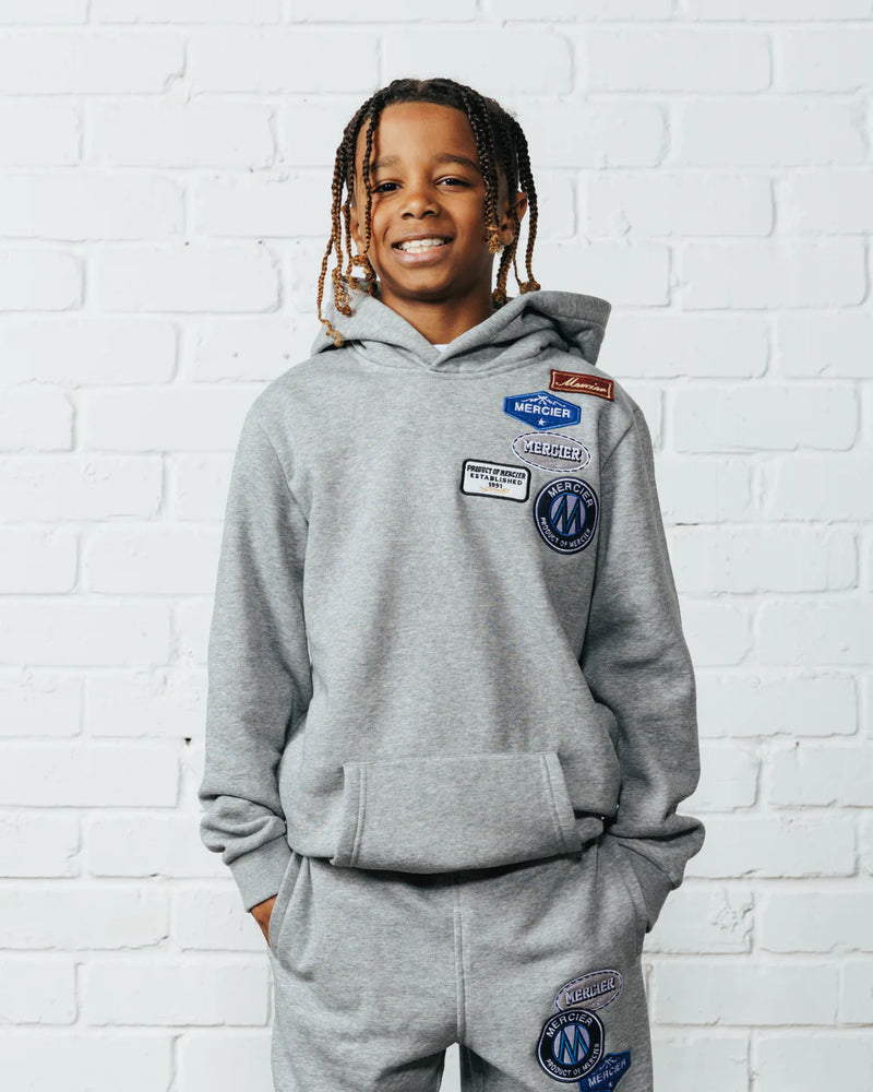 Mercier Junior OG Badge Hoodie - GREY