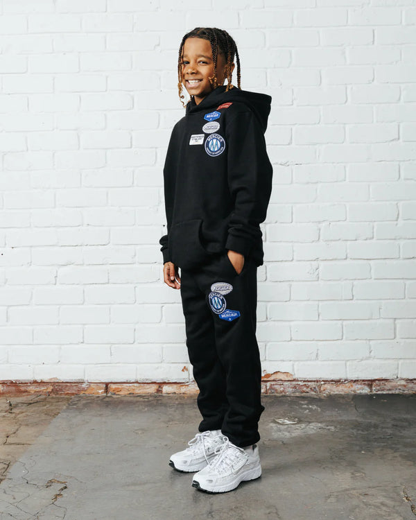 Mercier Junior OG Badge Hoodie - BLACK
