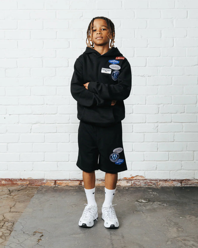 Mercier Junior OG Badge Hoodie - BLACK