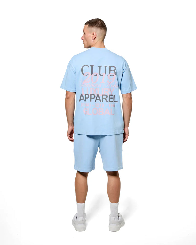 Madison Kohl MK Club Relaxed T Shirt Placid Blue
