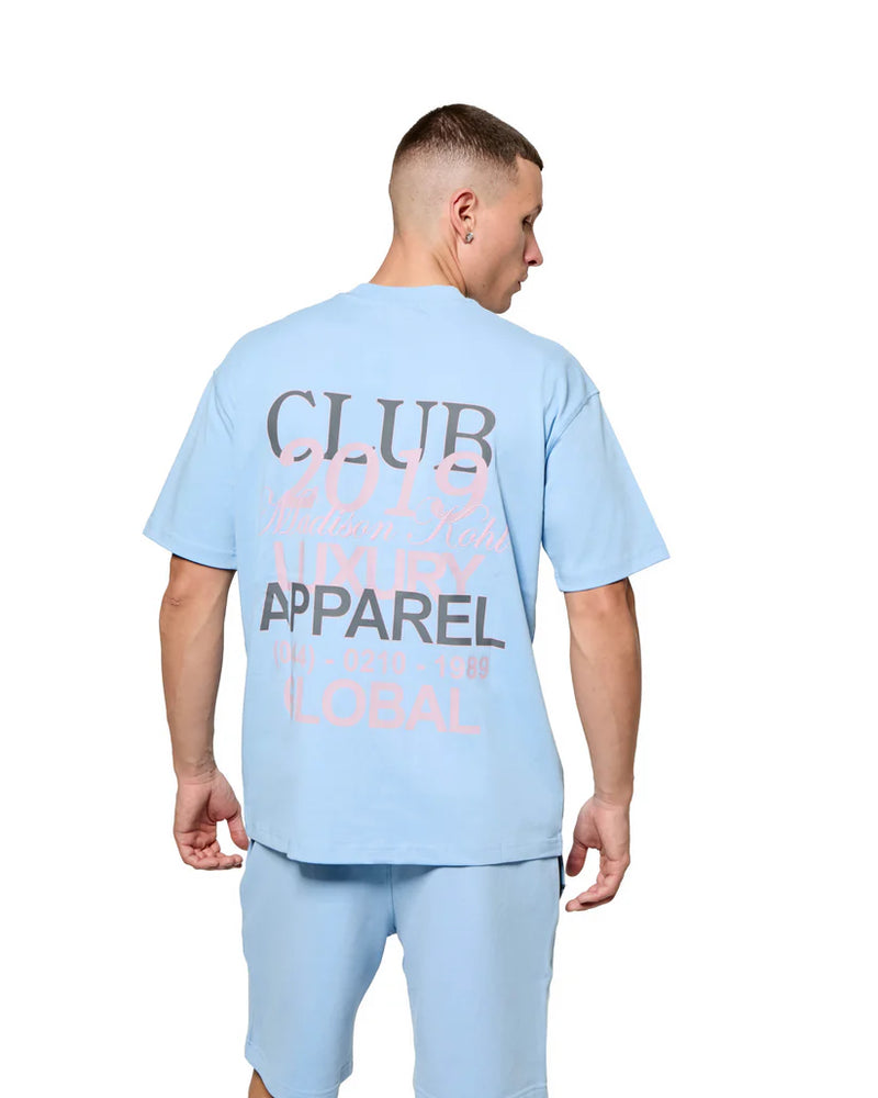 Madison Kohl MK Club Relaxed T Shirt Placid Blue
