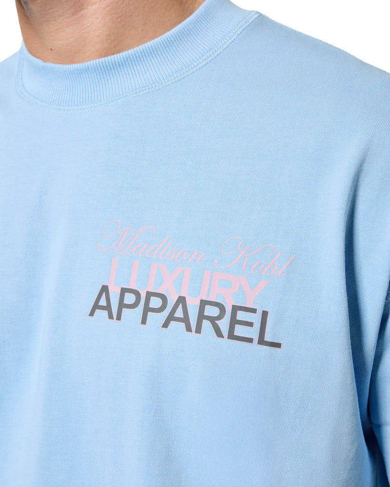 Madison Kohl MK Club Relaxed T Shirt Placid Blue