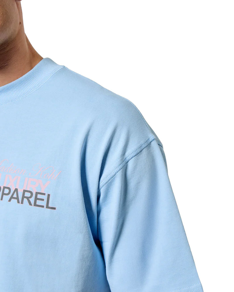 Madison Kohl MK Club Relaxed T Shirt Placid Blue