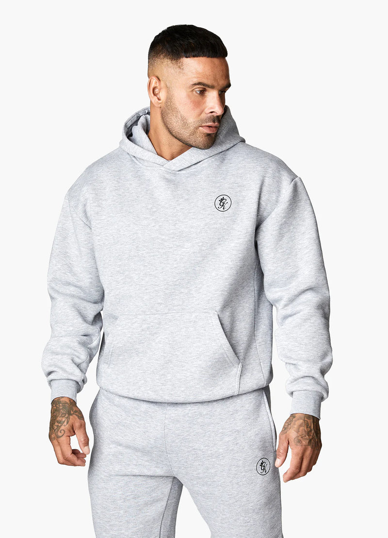 Gym King Nothing Beats Belief Hood - LIGHT GREY