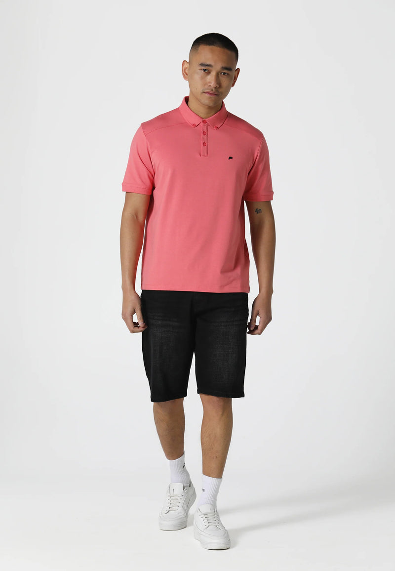 883 Police Neptunes Coral Polo Shirt