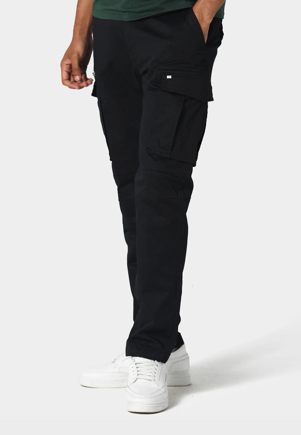 883 Police Newton Black Cargo Pants