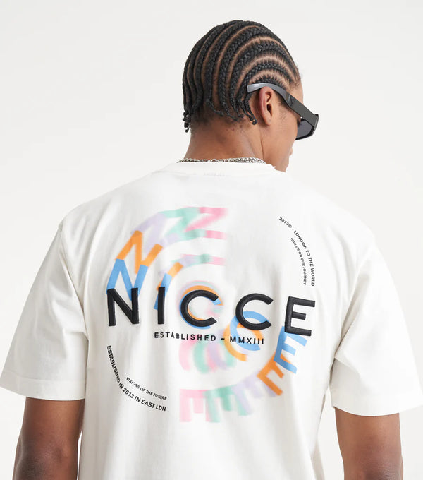 NICCE Mens Orbit T-Shirt Off White