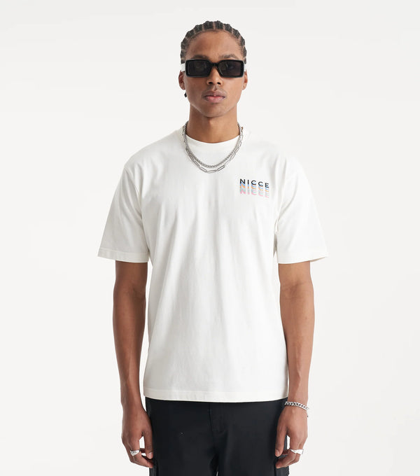 NICCE Mens Orbit T-Shirt Off White