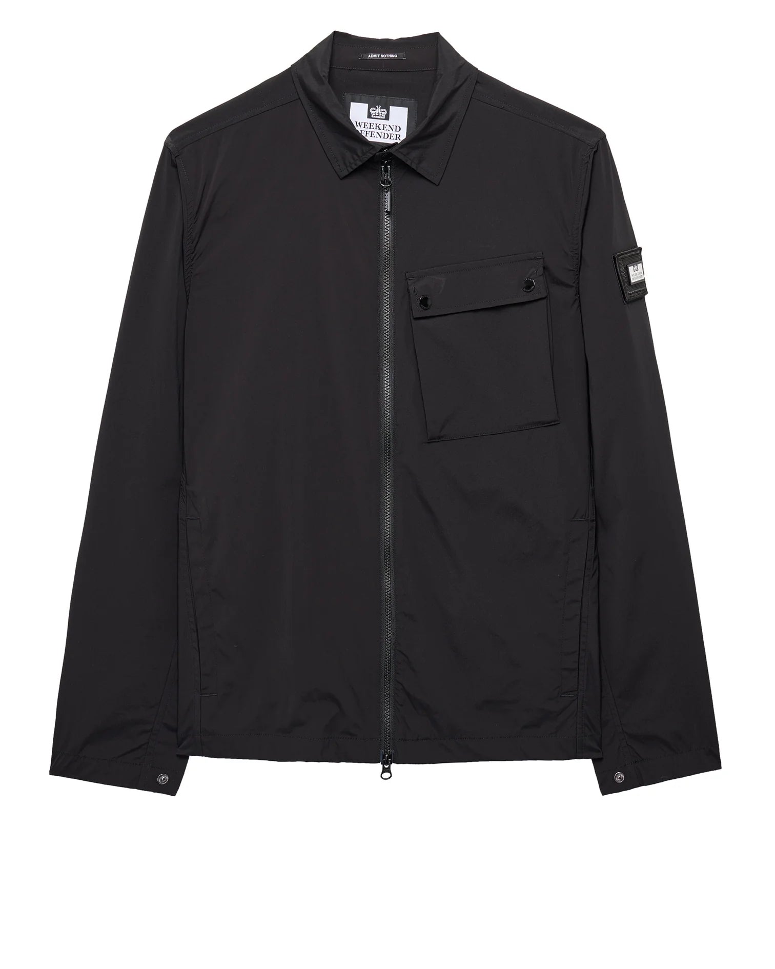 Weekend Offender Southbank Technical Over-Shirt - BLACK
