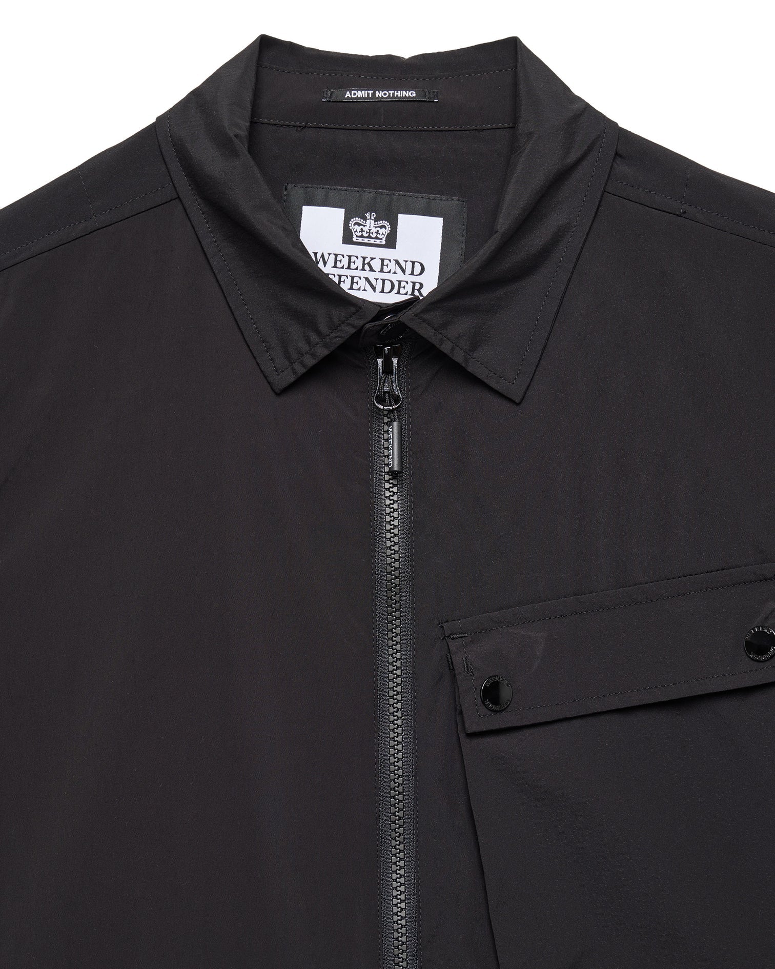 Weekend Offender Southbank Technical Over-Shirt - BLACK