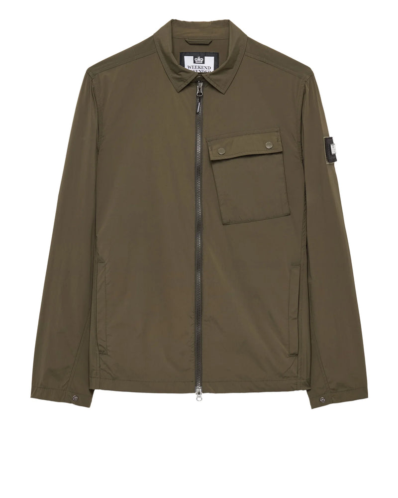 Weekend Offender Southbank Technical Over-Shirt - CASTLE GREEN