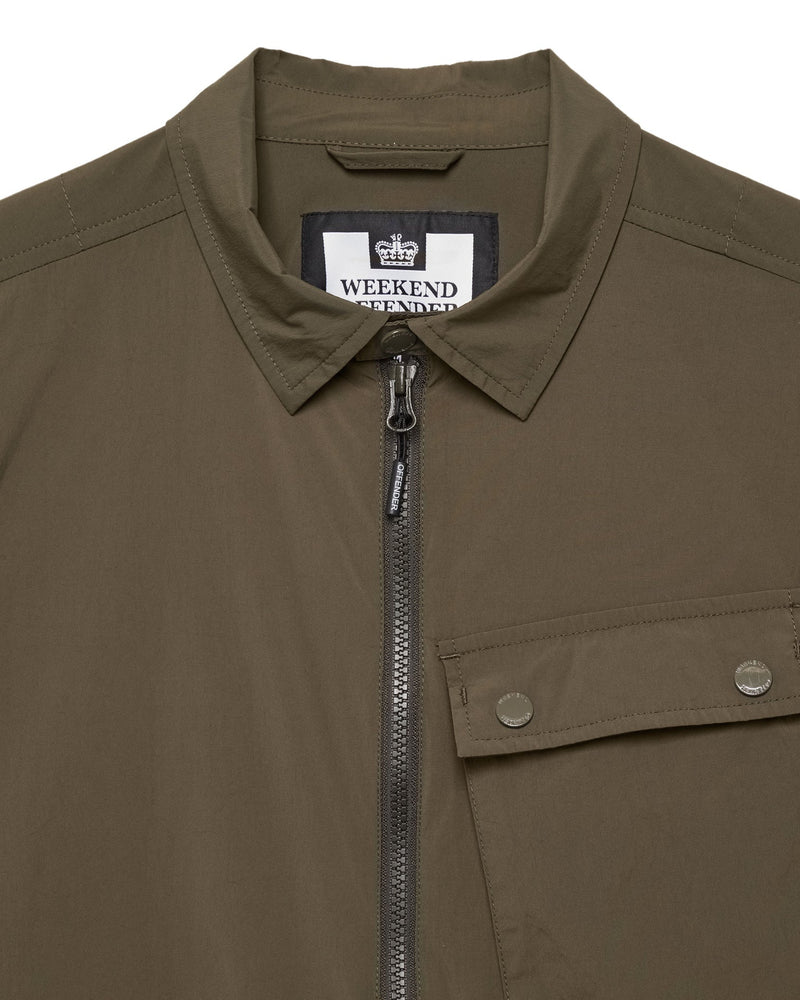 Weekend Offender Southbank Technical Over-Shirt - CASTLE GREEN