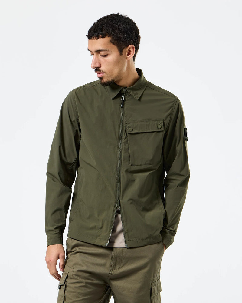 Weekend Offender Southbank Technical Over-Shirt - CASTLE GREEN