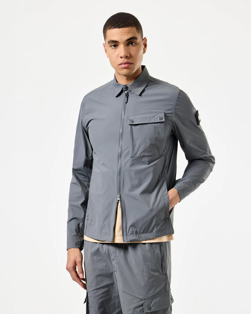 Weekend Offender Southbank Technical Over-Shirt - ZINC