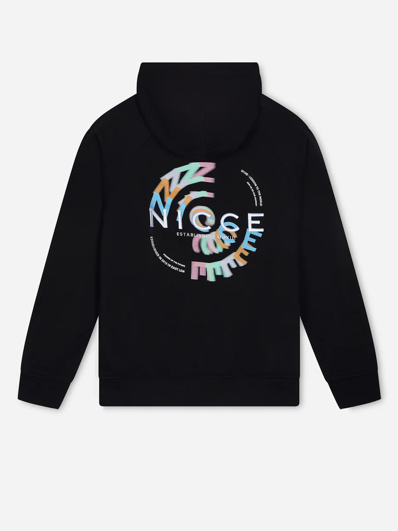 NICCE Mens Orbit Hoodie Black – DesignerMenswear