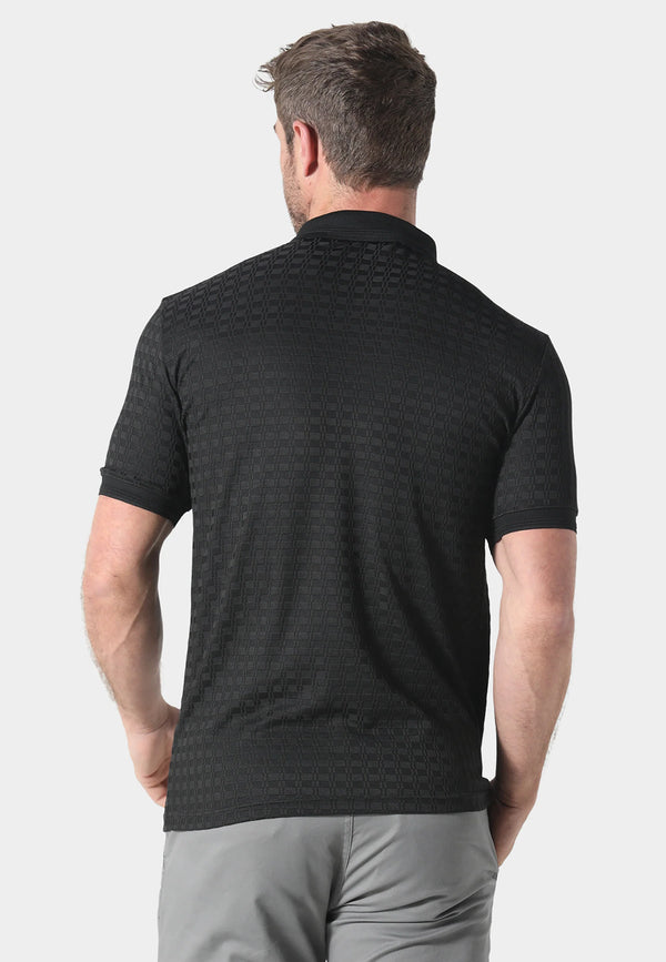 883 Police Penelope Button Placket Black Polo