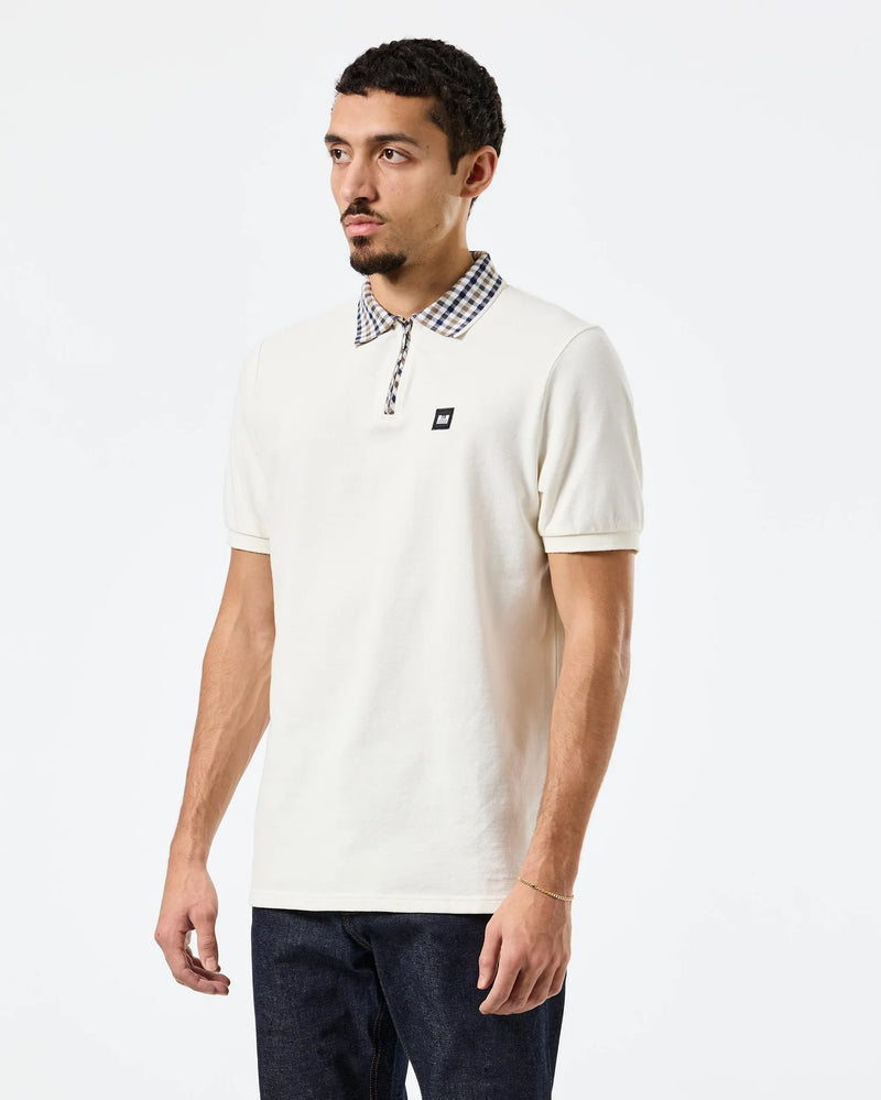 Weekend Offender Lachine Polo Shirt Ghost/Mid House Check