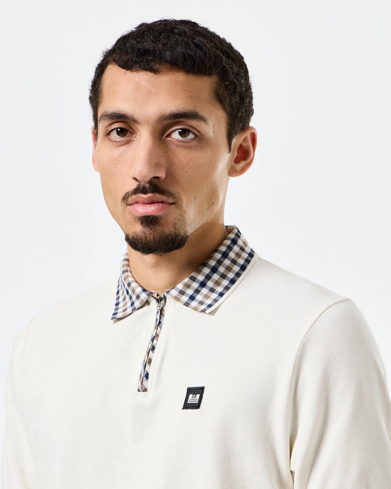 Weekend Offender Lachine Polo Shirt Ghost/Mid House Check