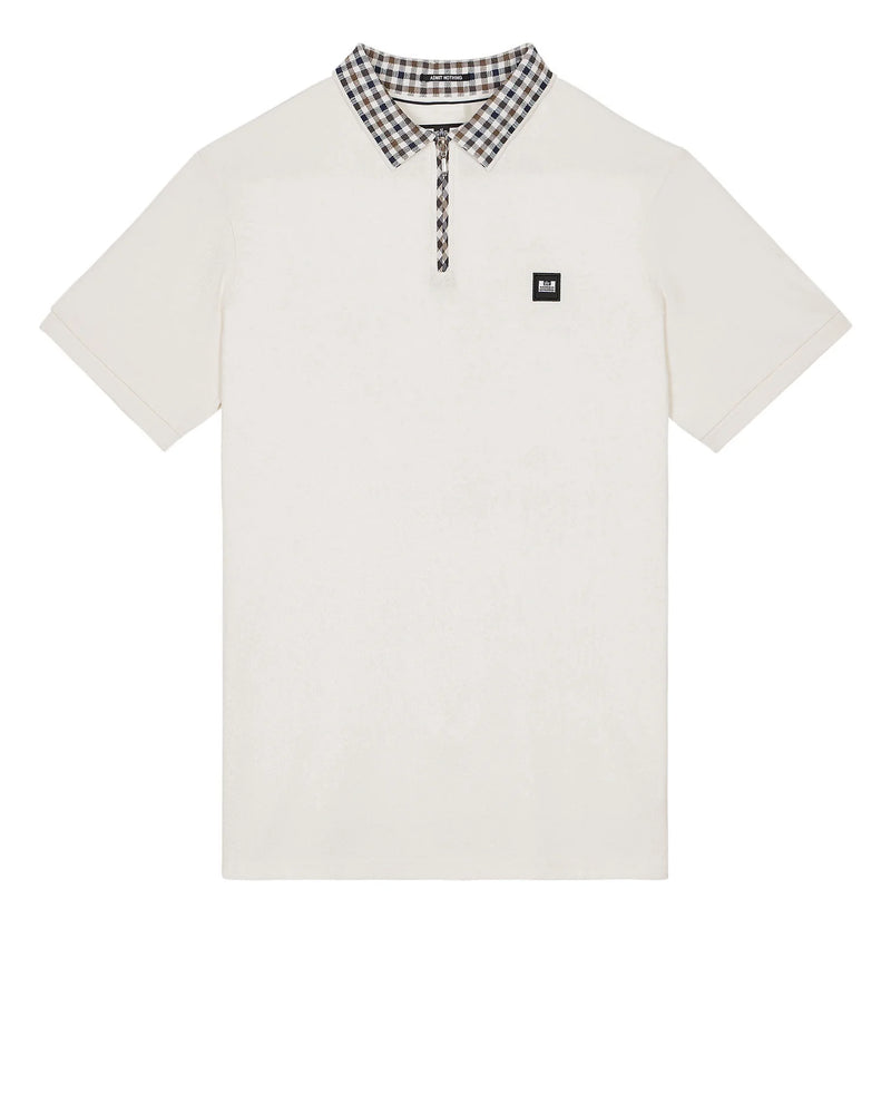 Weekend Offender Lachine Polo Shirt Ghost/Mid House Check