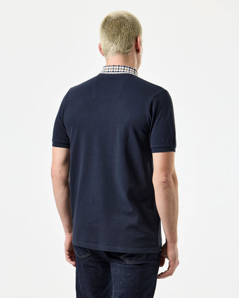 Weekend Offender Lachine Polo Shirt Navy/Mid House Check