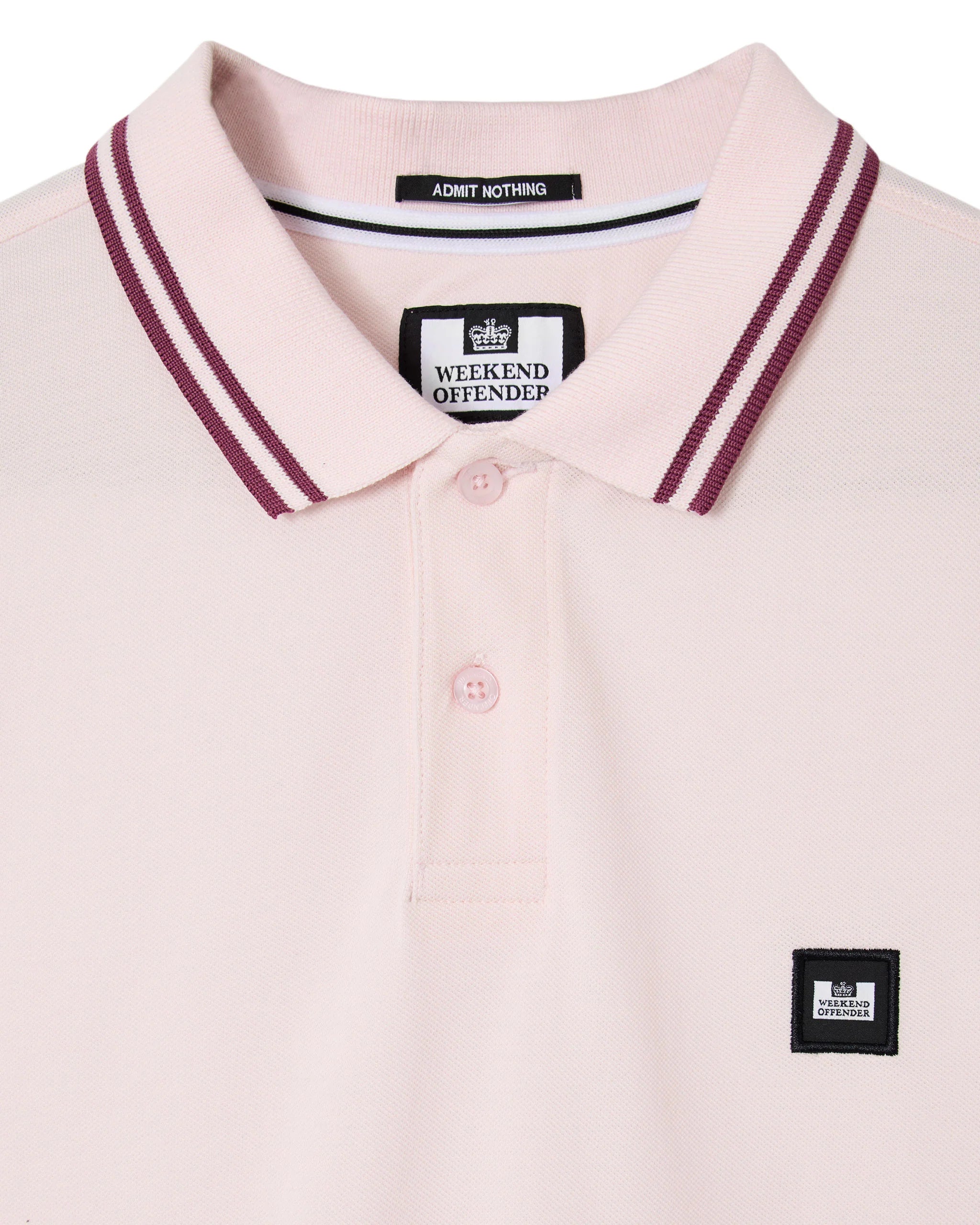 Weekend Offender Levanto Polo Shirt Soft Pink/Kirsch