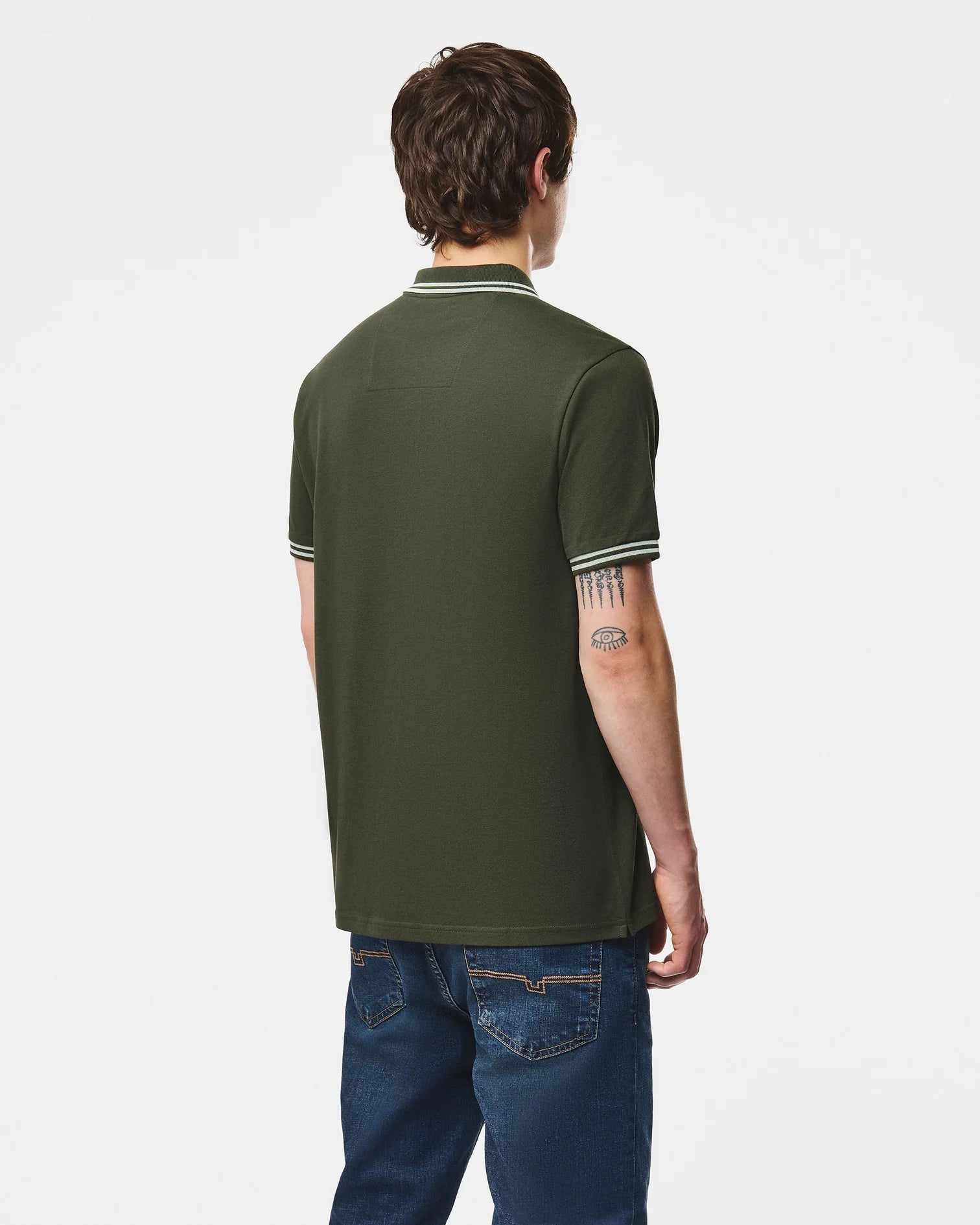 Weekend Offender Levanto Polo Shirt Black Forest Green/Julep Green