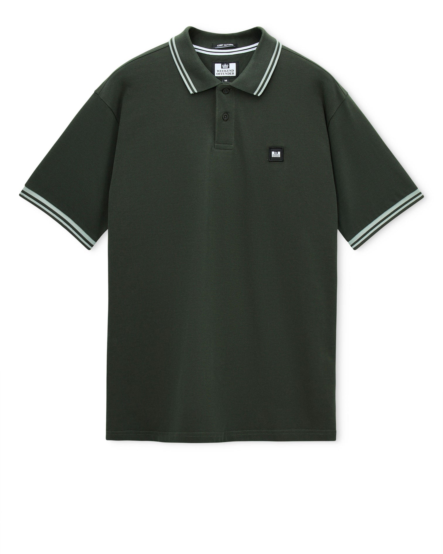Weekend Offender Levanto Polo Shirt Black Forest Green/Julep Green