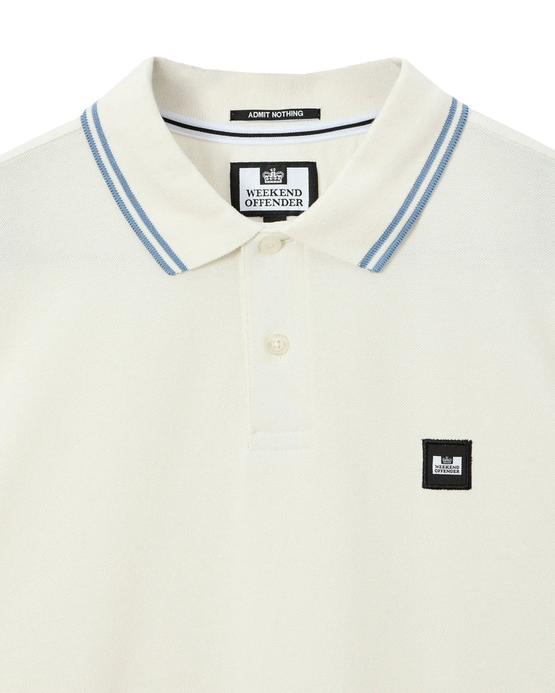 Weekend Offender Levanto Polo Shirt Ghost/Blue Shadow