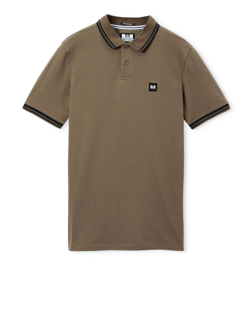 Weekend Offender Levanto Polo Shirt Tobacco Brown/Black