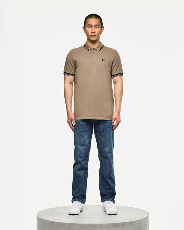 Weekend Offender Levanto Polo Shirt Tobacco Brown/Black