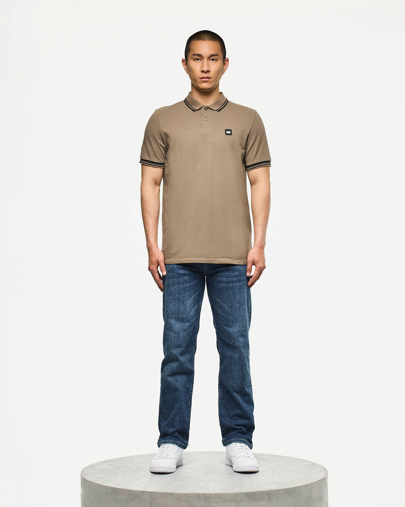 Weekend Offender Levanto Polo Shirt Tobacco Brown/Black